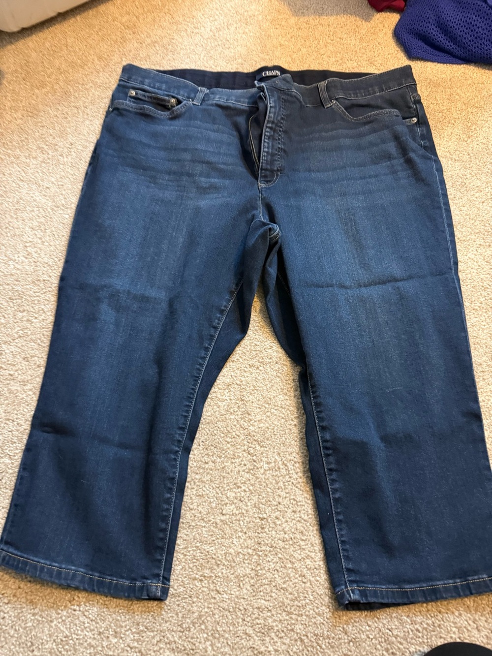 Chaps Women’s Dark Blue Straight Jeans - Picture 4 of 7
